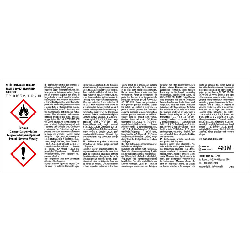 Dišava s palčkami Dragon Fruit & Tonka Bean 480 mL Disave/nefel-fragrance-dragon-fruit-and-tonka-bean-reed-diffuser-480-ml-2461A