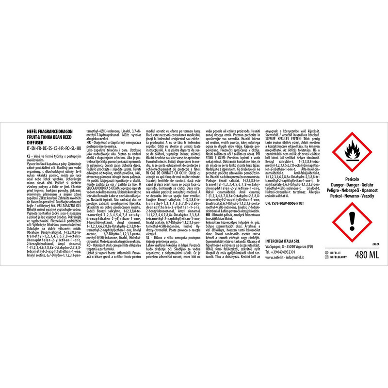 Dišava s palčkami Dragon Fruit & Tonka Bean 480 mL Disave/nefel-fragrance-dragon-fruit-and-tonka-bean-reed-diffuser-480-ml-2462A