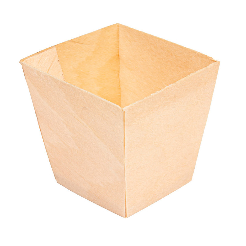Posodica iz bambusa FINGER FOOD - 4,5 x 4,5 x 4,5 cm (100/1)