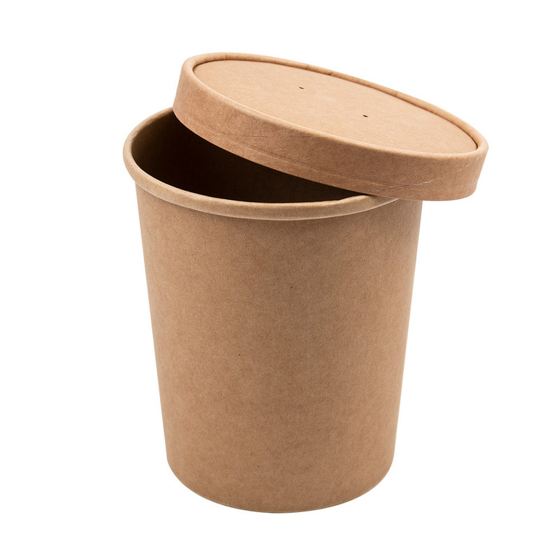 Kartonasta posoda za juho s pokrovom RJAVA 960 mL (25/1)  Juhe/226.50_IMG-03