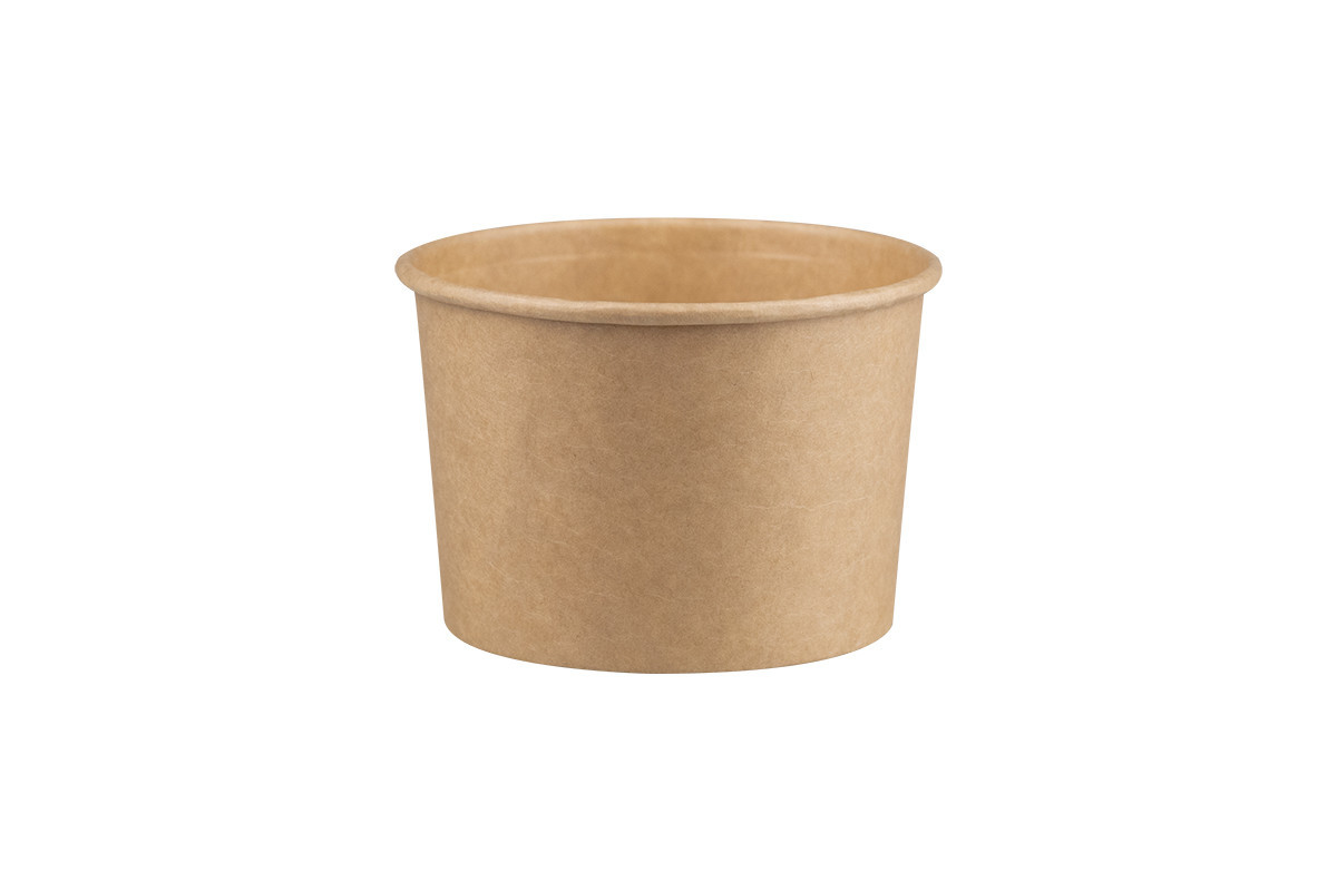 Kartonasta posoda za juho KRAFT RJAVA 500 mL (50/1 ) Juhe/QKS500