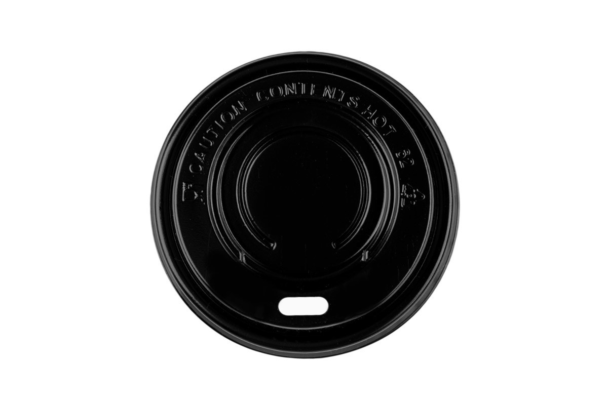 Pokrovček PS za TakeAway lonček ČRN, 4OZ INT. - fi: 6,5 cm (100/1) Papirnati-kozarci/Q0300B_3