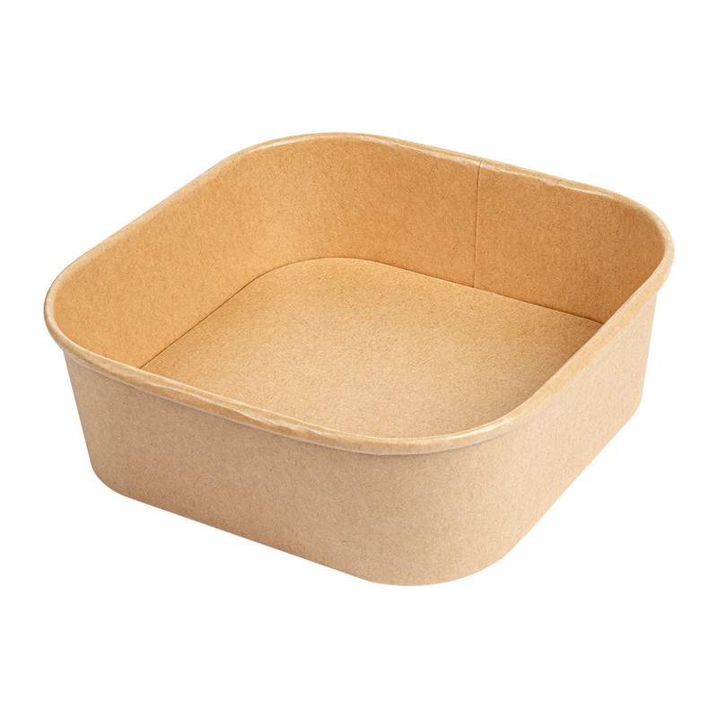 Kvadratna kartonasta posoda KRAFT 1000 mL (50/1) Solate/258.77-IMG-MAIN
