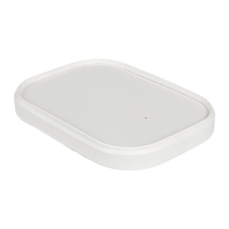 Pravokotni BEL kraft pokrov za solatne posode 500 - 750 - 1000 mL