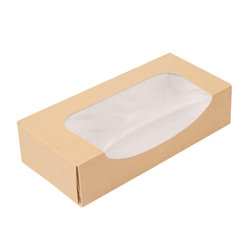 Kartonasta embalaža za SUŠI Z OKNOM - The Pack - 19,7 x 9 x 4,5 cm (50/1)