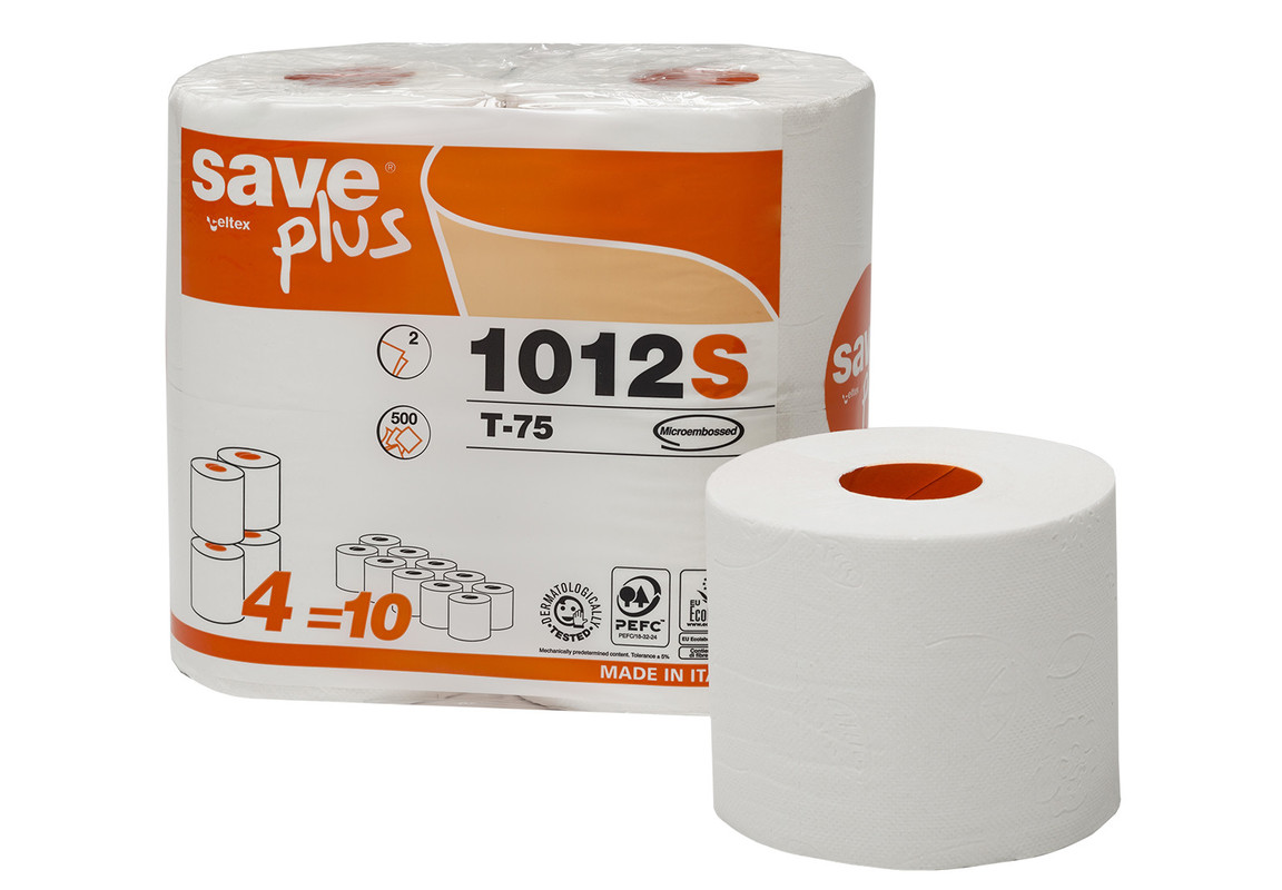 Toaletni papir rolice - SAVE PLUS, 2-slojni, 500-listni (60/1) Toaletni-papir/1012S