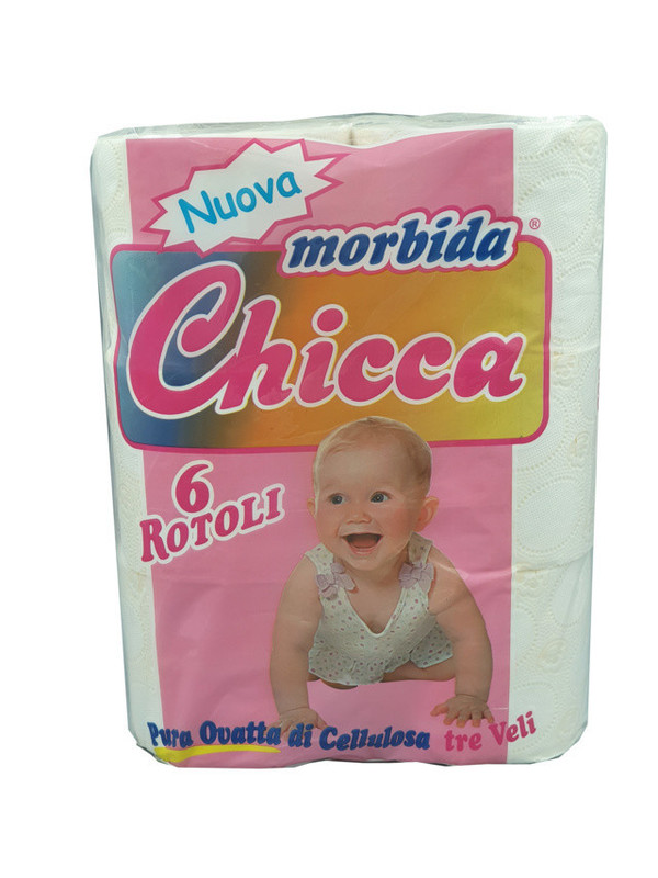 Toaletni papir rolice CHICCA, 3 slojni (250-listni) 60/1 Toaletni-papir/Chicca-6R