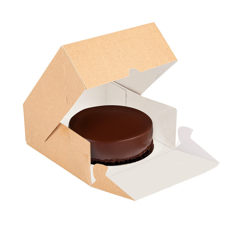 Kartonasta škatla TORTA easy open - The Pack - RJAVA 17 x 14 x 11,5 cm (50/1)