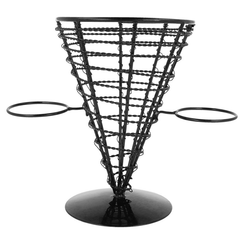 Mrežasti jekleni stožec z dvema omačnicama ČRN Fi: 12,8 x 18 cm (1 kos) Trgovina/161.38.IMG-01