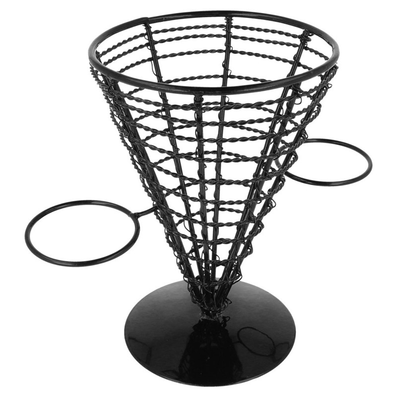 Mrežasti jekleni stožec z dvema omačnicama ČRN Fi: 12,8 x 18 cm (1 kos) Trgovina/161.38.IMG-04