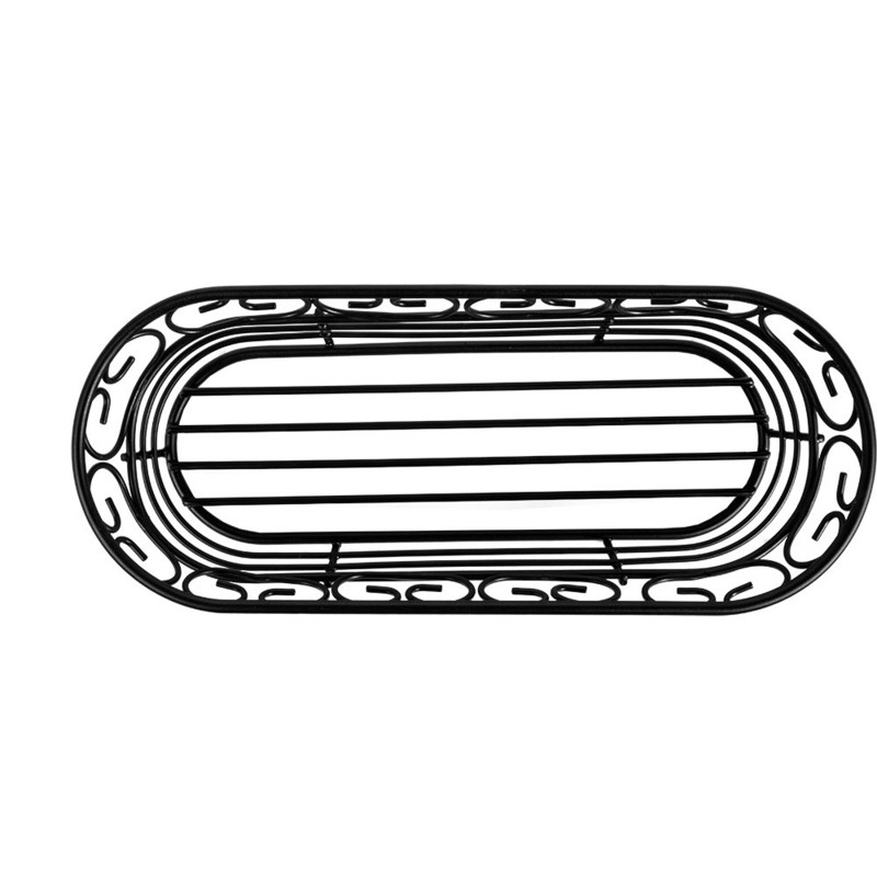 Servirna mrežasta košarica ČRNA, OVALNA Fi: 22,8 x 9,3 x 6,4 cm (1 kos) Trgovina/161.43.IMG-02