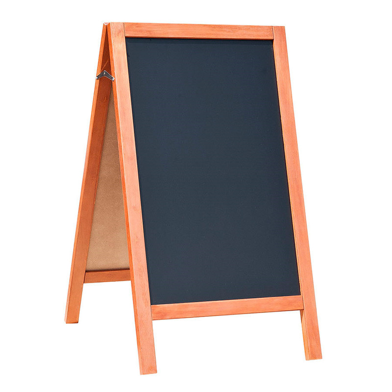 Oglasna lesena dvostranska tabla ČRNA 65 x 80 x 115 cm (1 kos) Trgovina/180.44.IMG-01