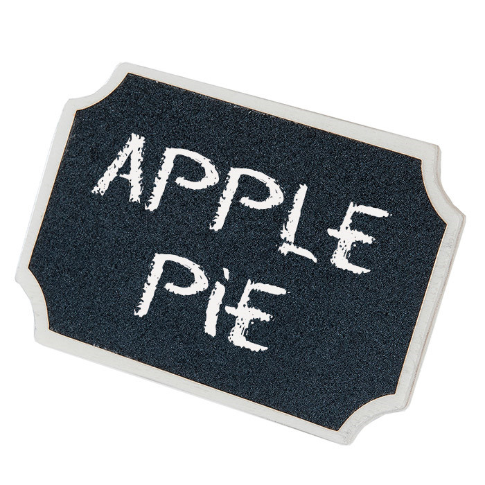 Oglasna majhna lesena tabla, ČRNA  9 x 5,5 cm (1 kos) Trgovina/207.25.IMG-02