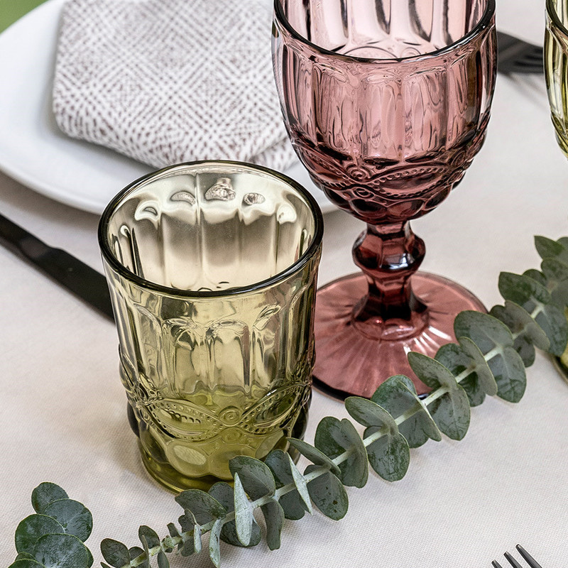 Kozarec "Waki Glass Vintage" ZELEN  250 mL (6 kosov) Trgovina/263.80.IMG-02