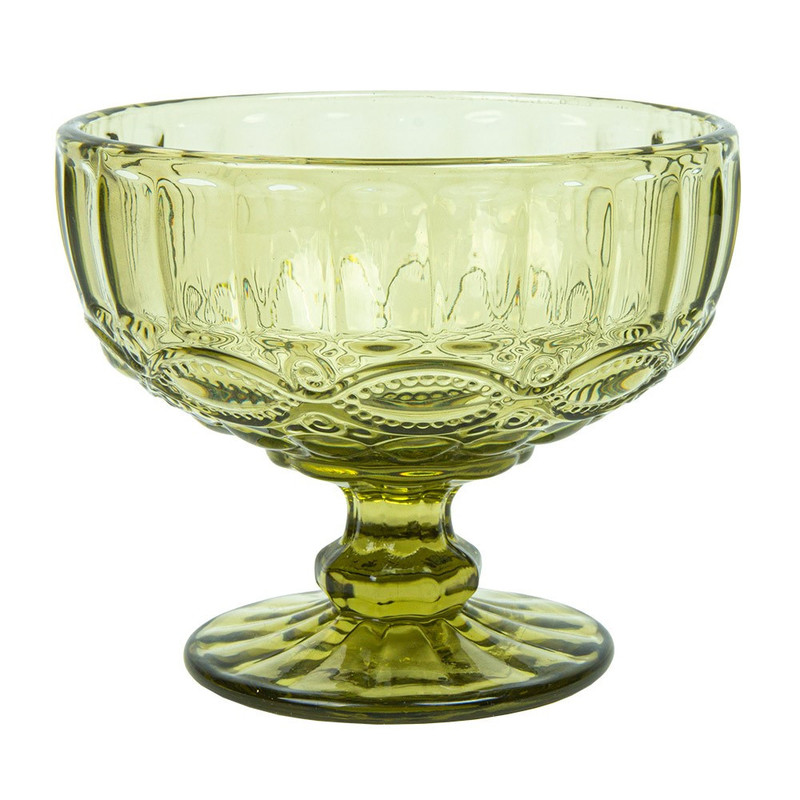 Skleda za sladice "Waki Glass Vintage" ZELENA 380 mL (6 kosov) Trgovina/263.84.IMG-01