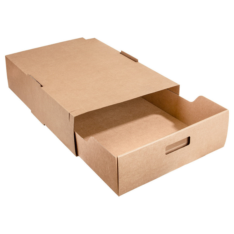 Kartonasta škatla z izvlečnim predalom RJAVA, 45,5 x 34 x 11,5 cm (1/1) Vecje-to-go/216.72_IMG-02