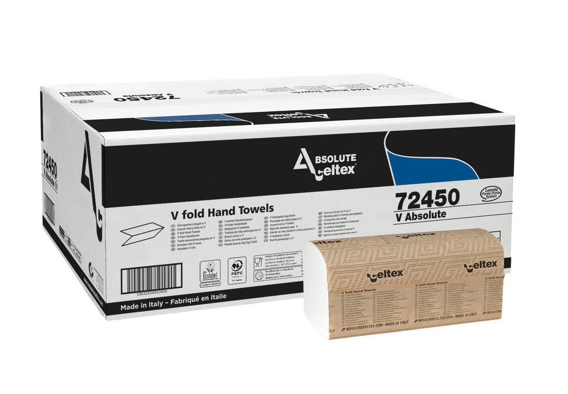 Papirnata zloženka ABSOLUTE "V" 2-slojna (5000/1) brisacke/C72450