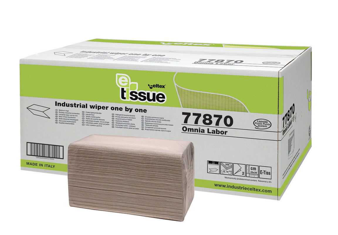 Papirnata zloženka V - Omnia Labor, E-Tissue 2-slojna (2400/1) brisacke/C77870_m