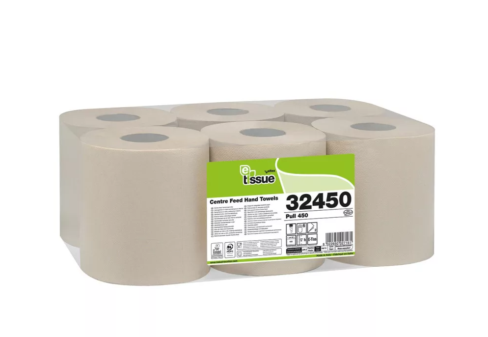 Papirnata rola sredinski vlek E-TISSUE pull 99TM (6/1) brisacke/c32450