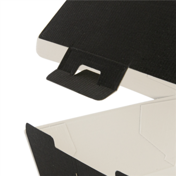 Kartonasta embalaža za BURGER - ThePack - ČRNA (14,2 x 13,7 x 9 cm) (50/1) burgerji/234.12.3