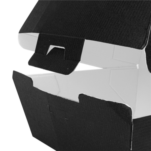 Kartonasta embalaža za BURGER - ThePack - ČRNA (14,4x 13,6 x 9,2 cm) (50/1) burgerji/234.20.4