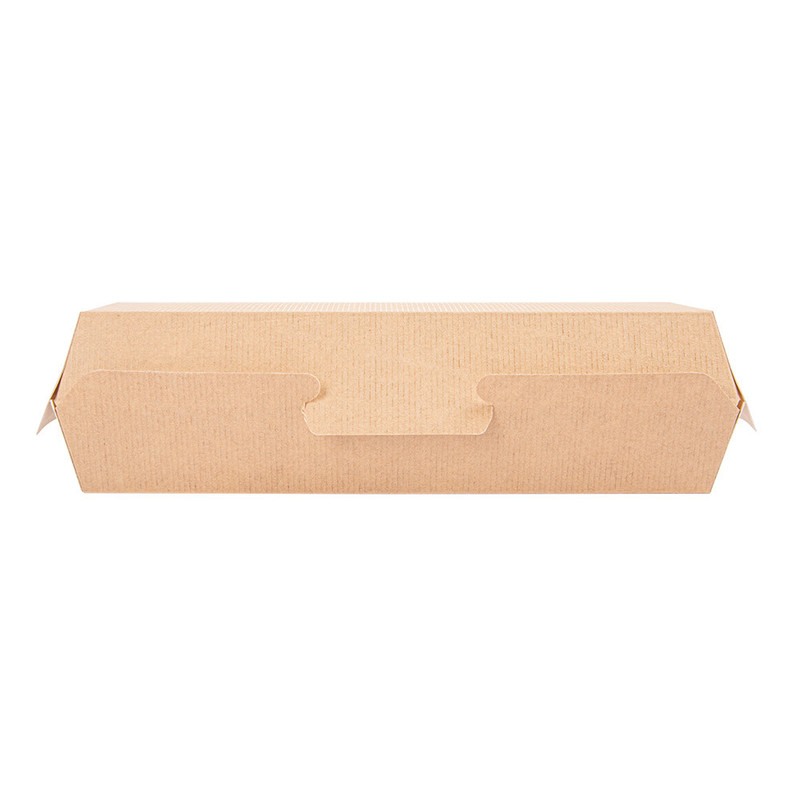 Kartonasta embalaža HOT DOG - KRAFT - 23,2 x 9 x 6,3 cm (50/1)  burgerji/234.25-IMG-01