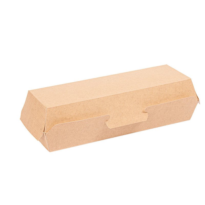 Kartonasta embalaža HOT DOG - KRAFT - 23,2 x 9 x 6,3 cm (50/1)  burgerji/234.25-IMG-MAIN