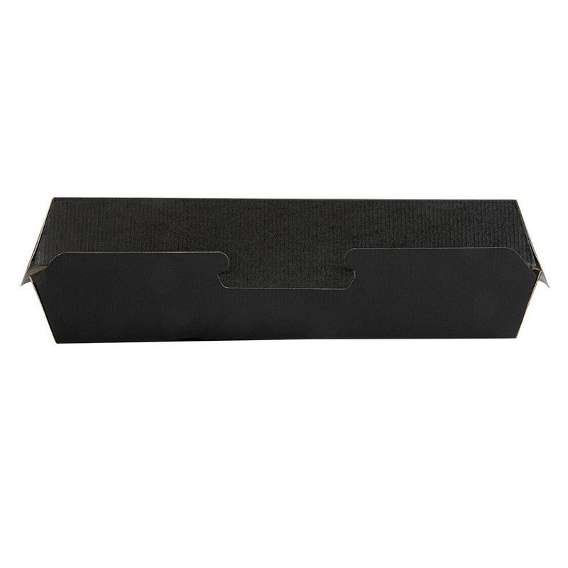 Kartonasta embalaža HOT DOG - ČRNA - 23,2 x 9 x 6,3 cm (50/1) burgerji/252.13-IMG-01