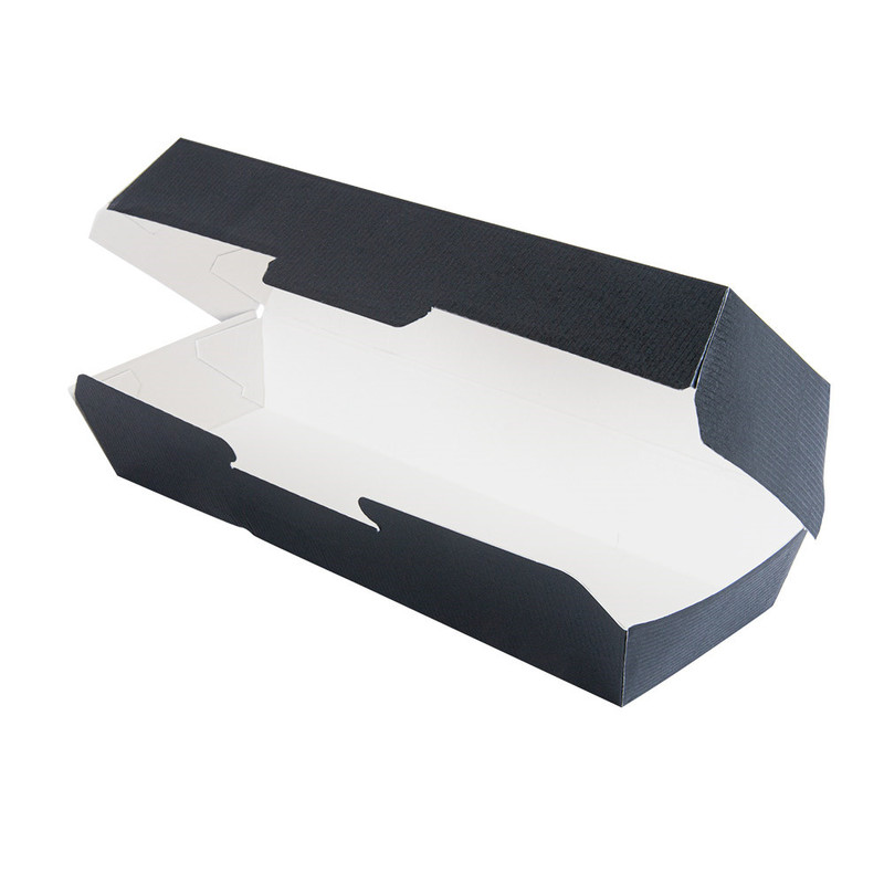 Kartonasta embalaža HOT DOG - ČRNA - 23,2 x 9 x 6,3 cm (50/1) burgerji/252.13-IMG-03