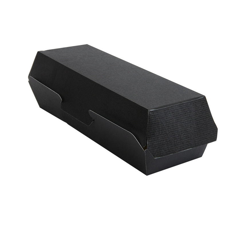 Kartonasta embalaža HOT DOG - ČRNA - 23,2 x 9 x 6,3 cm (50/1) burgerji/252.13-IMG-MAIN