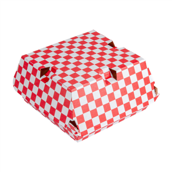 Kartonasta embalaža za BURGER-FITIPALDI RDEČA 14,7 x 14 x 7 cm (50/1) burgerji/274.02