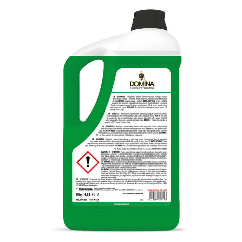 Čistilo CET Limona za ročno pomivanje posode ExtraDO (5 kg) cistila/DO1041_RT_1