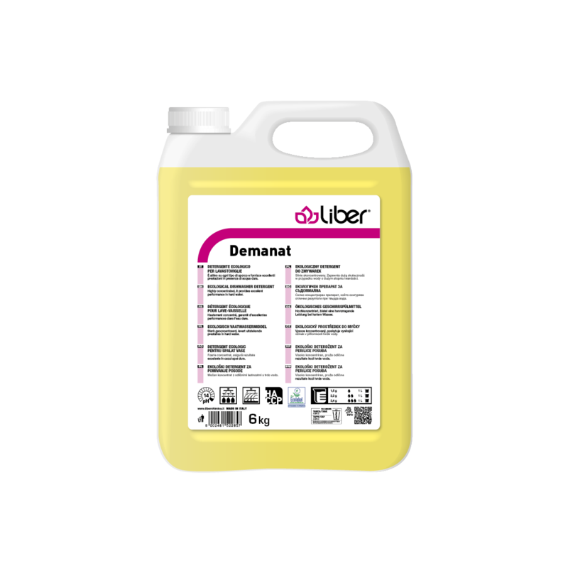 Čistilo DEMANAT za strojno pomivanje posode ekološko LIBER 6 kg cistila/LIBER_MOCKUPS_Demanat_6kg