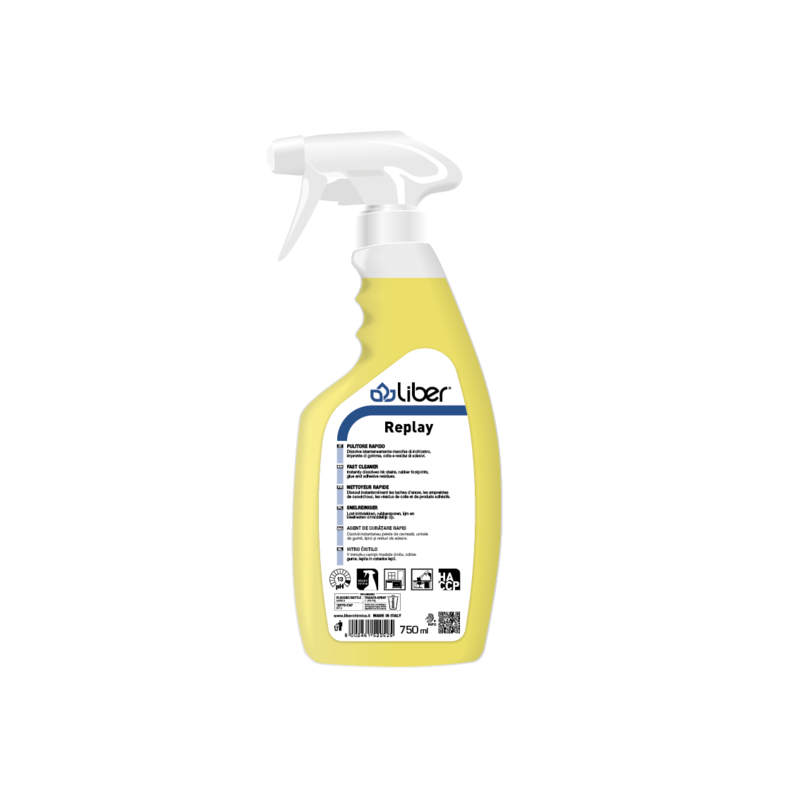 Čistilo REPLAY hitro čistilo za površine LIBER 750 mL cistila/LIBER_MOCKUPS_Replayml