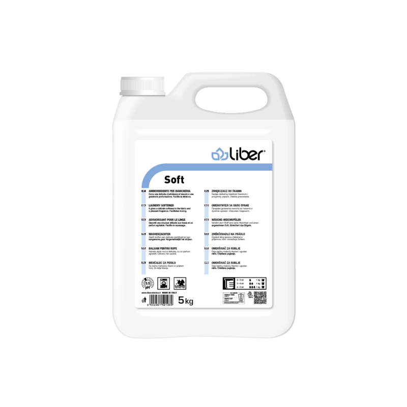 Čistilo SOFT mehčalec LIBER 5 kg  cistila/LIBER_MOCKUPS_Soft_5kg-1
