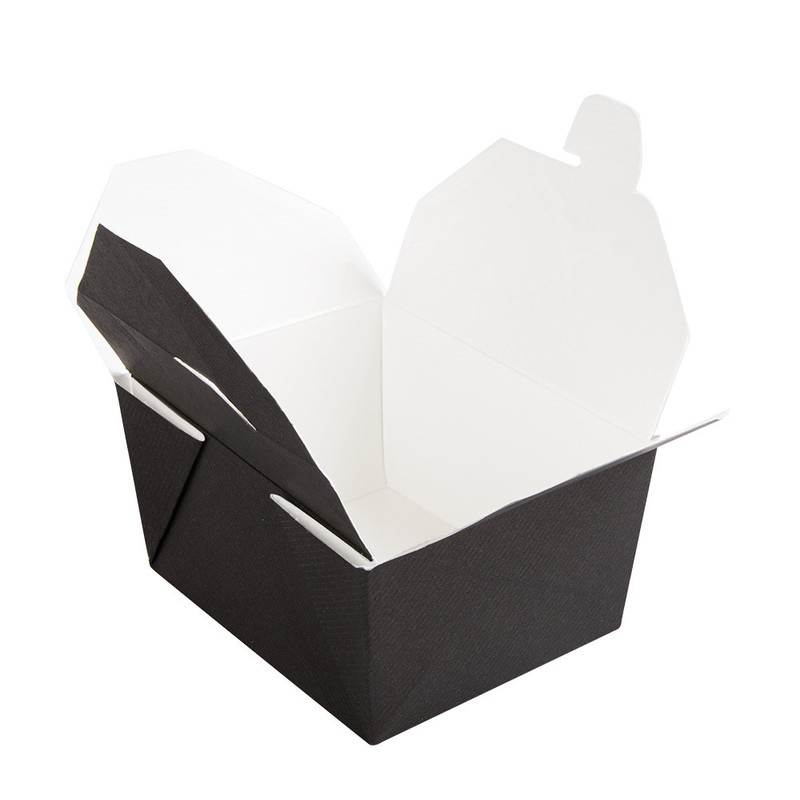 Kartonasta škatla za jedi - ThePack - 780 mL ČRNA (11,3 x 9 x 6,3 cm) (50/1)