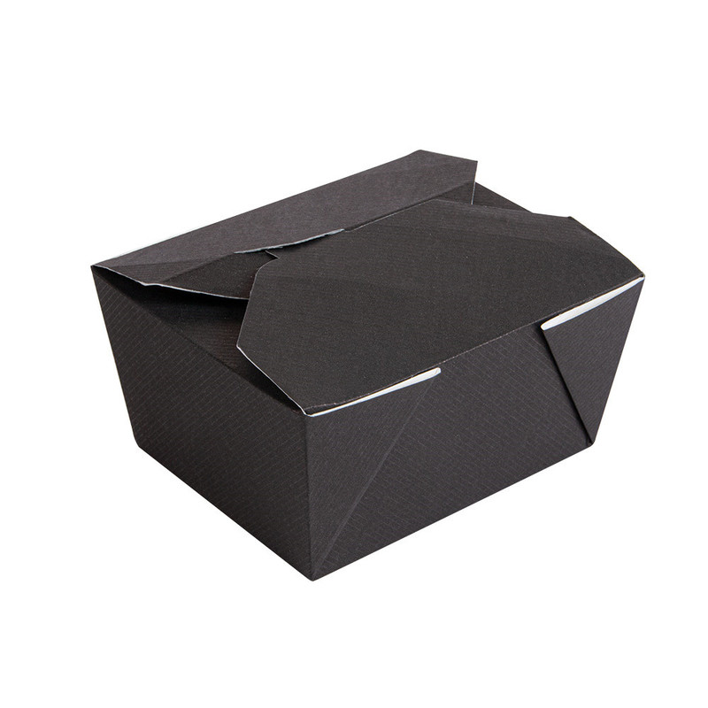 Kartonasta škatla za jedi - ThePack - 780 mL ČRNA (11,3 x 9 x 6,3 cm) (50/1)