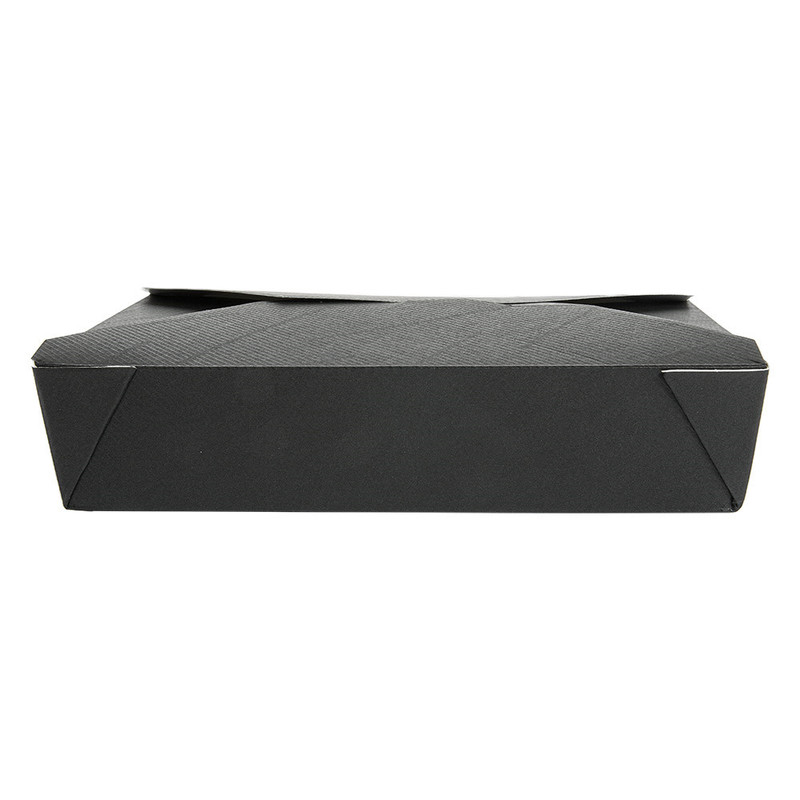 Kartonasta škatla za jedi - ThePack - 1470 mL ČRNA (19,6 x 14 x 4,5 cm) (50/1)
