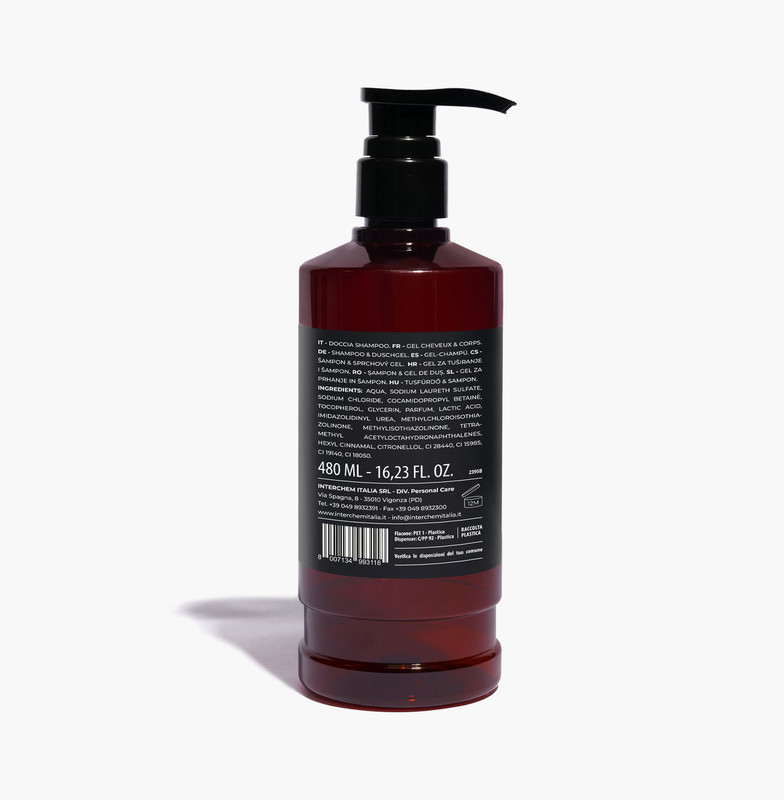 Gel za telo in šampon Nefel - BLACK AMBER 480 mL (1/1) hotelska-kozmetika/hair_and_body_wash_black_amber_flaconeml_retro