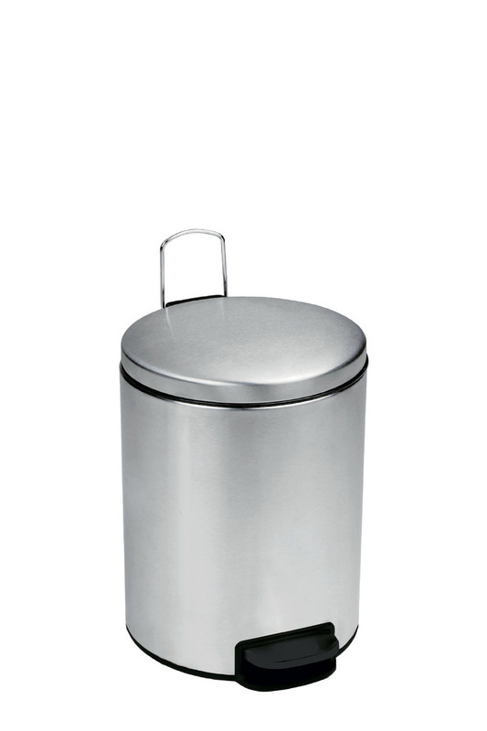 Koš pedalka 3 L BIN PLUS s tihim zapiranjem, brušeno nerj. jeklo kosi-za-smeti/112039