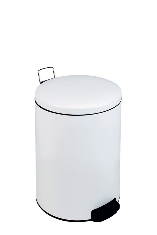 Koš pedalka 12L BIN PLUS s tihim zapiranjem, BEL lakiran kosi-za-smeti/112126