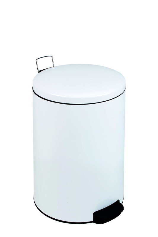 Koš pedalka 20 L BIN PLUS s tihim zapiranjem, BEL lakiran kosi-za-smeti/112206