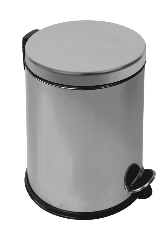 Koš pedalka 12L NEW BIN BASIC, poliran kosi-za-smeti/913120