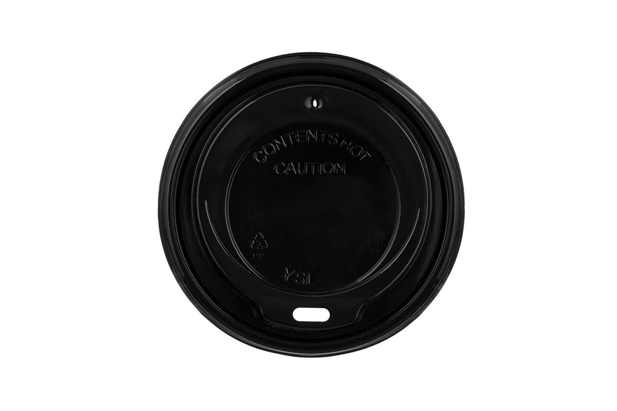 Pokrovček PP za Take Away lonček ČRN, 12OZ INT. fi: 9 cm (100/1)