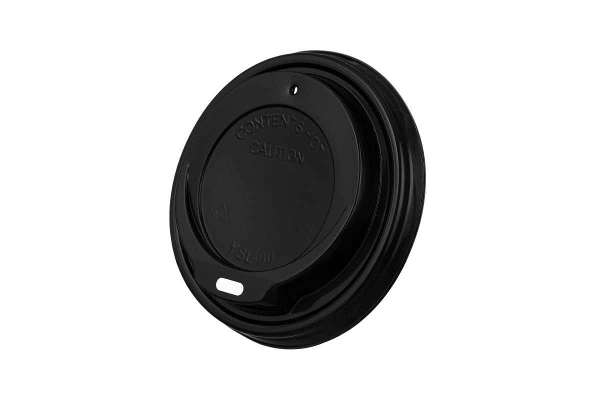 Pokrovček PP za Take Away lonček ČRN, 12OZ INT. fi: 9 cm (100/1)