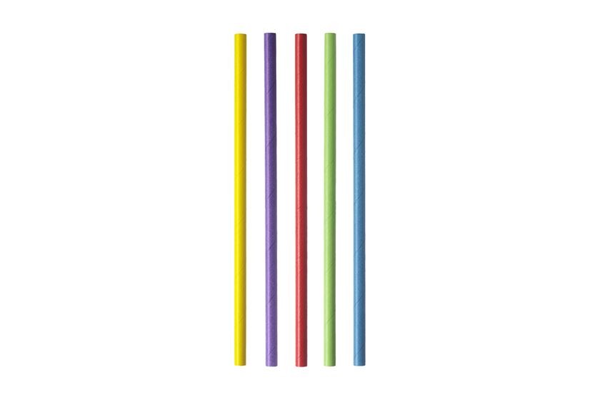 Slamice BIO papirnate barvne BUBBLE box, V: 20 cm - fi 0,8 cm (250/1)