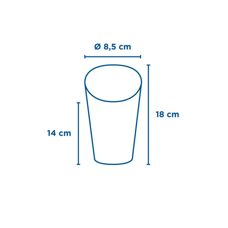 Kartonast lonček ODPRT KRAFT za pomfri 660 mL - 8,5 x 18 cm (50/1)  ladjice/233.47-IMG-01