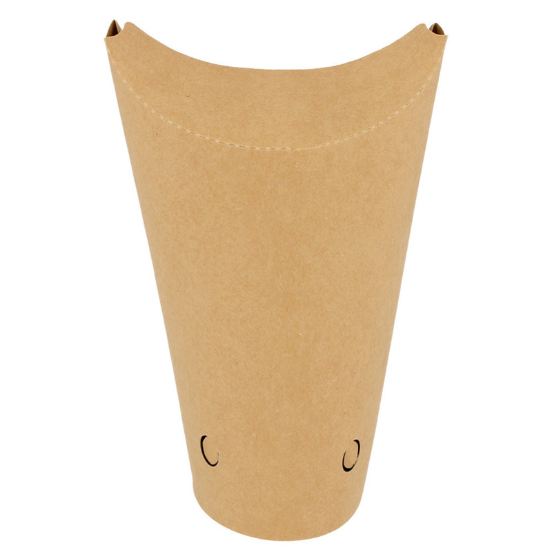 Kartonast lonček KRAFT za pomfri 780 mL - 11 x 15,7 cm (50/1)