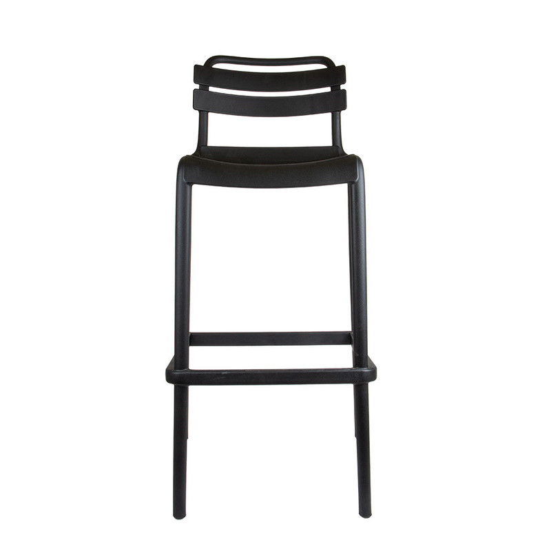 Barski stol z naslonom SUPRA-TEK ČRN PP, 52 x 51 x 103 cm (4 kosi) mize-in-stoli/270.46-IMG-02