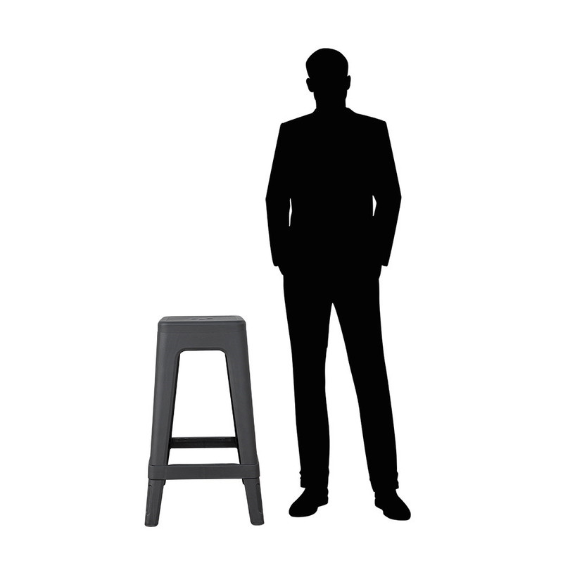 Barski stol SUPRA-TEK ČRN PP, 39 x 39 x 65 cm (4 kosi)  mize-in-stoli/270.49-IMG-03